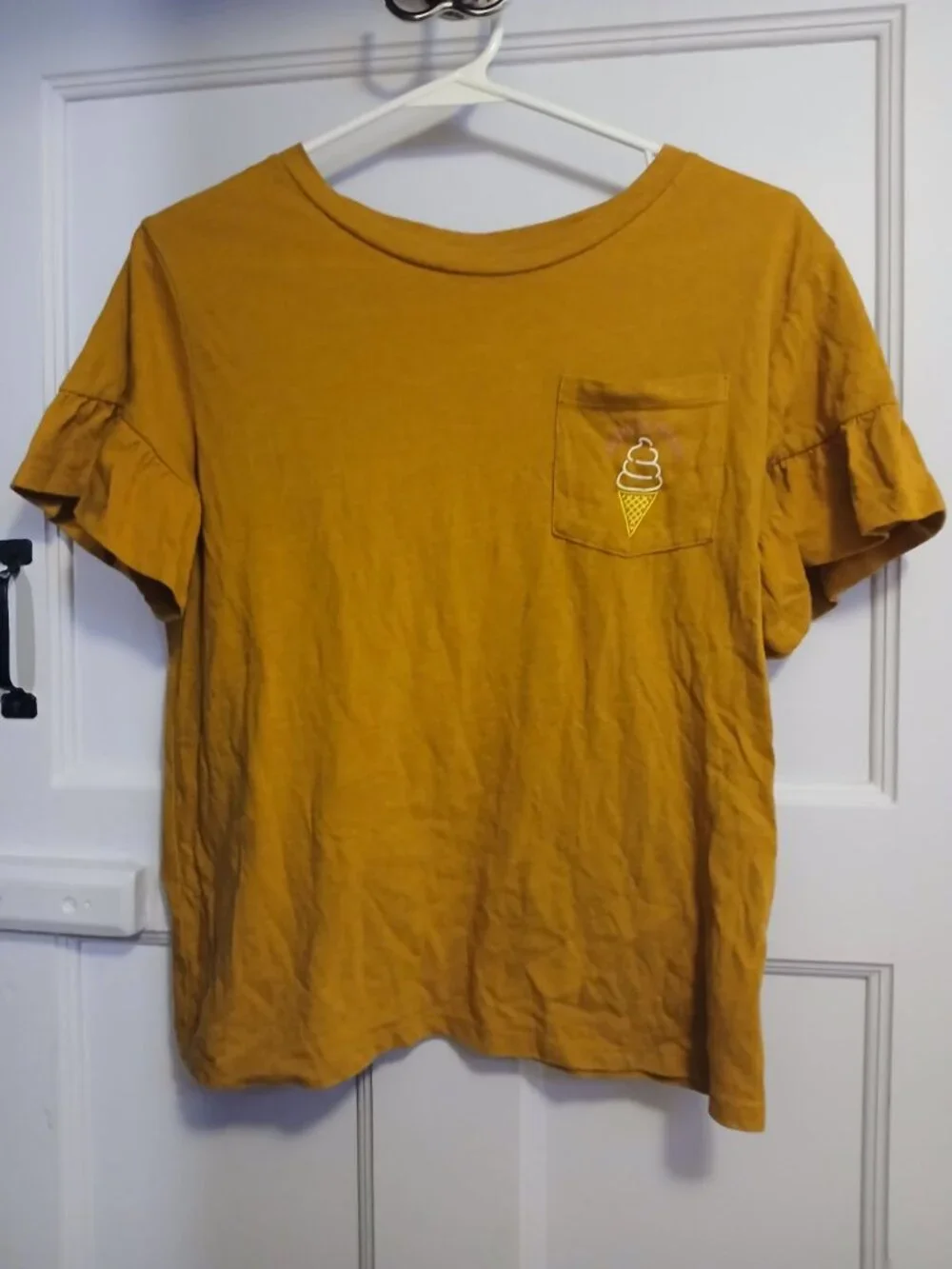 Old Navy XL 14 Girls Dark Yellow Shirt